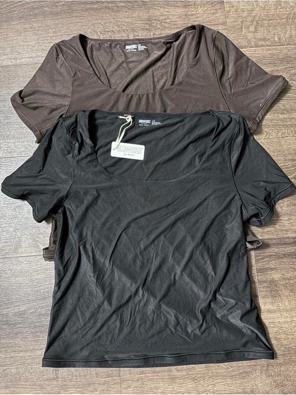 aerie smoothez double lined athletic shirts women’s large